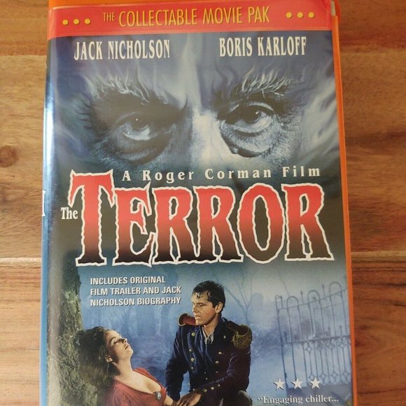 Jack Nicholson THE TERROR VHS w/ Bonus Scary Movie Sounds CD - Picture 1 of 3